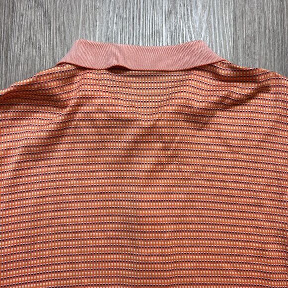 Bobby Jones Collection Orange Short Sleeve Golf Shirt Men Sz XL - Picture 8 of 9